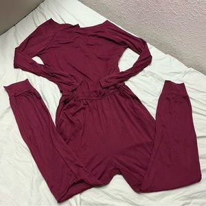 DONATED Maroon jumpsuit